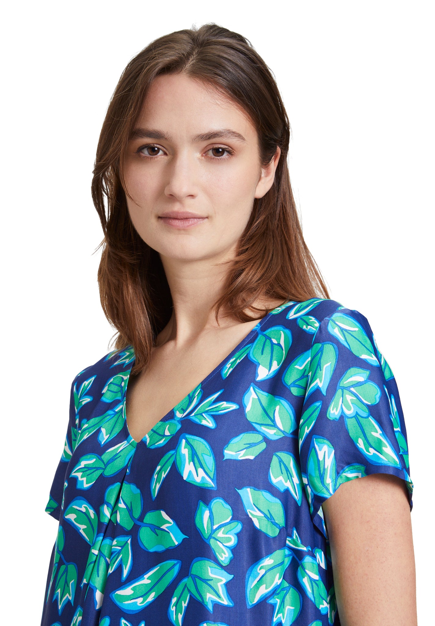 Betty Barclay - Blue and Green Floral Print Dress