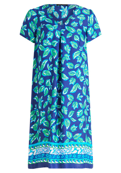 Betty Barclay - Blue and Green Floral Print Dress