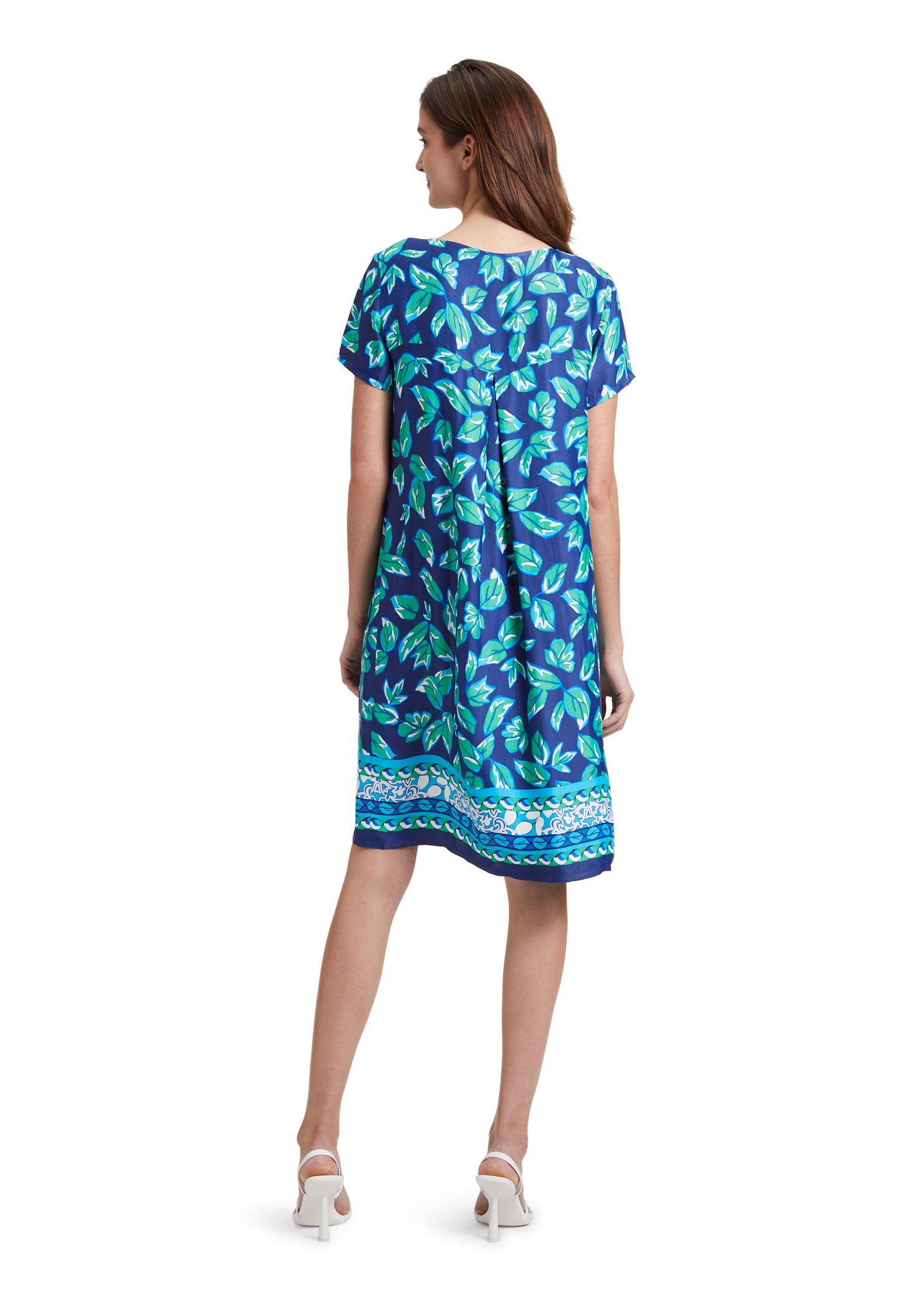 Betty Barclay - Blue and Green Floral Print Dress