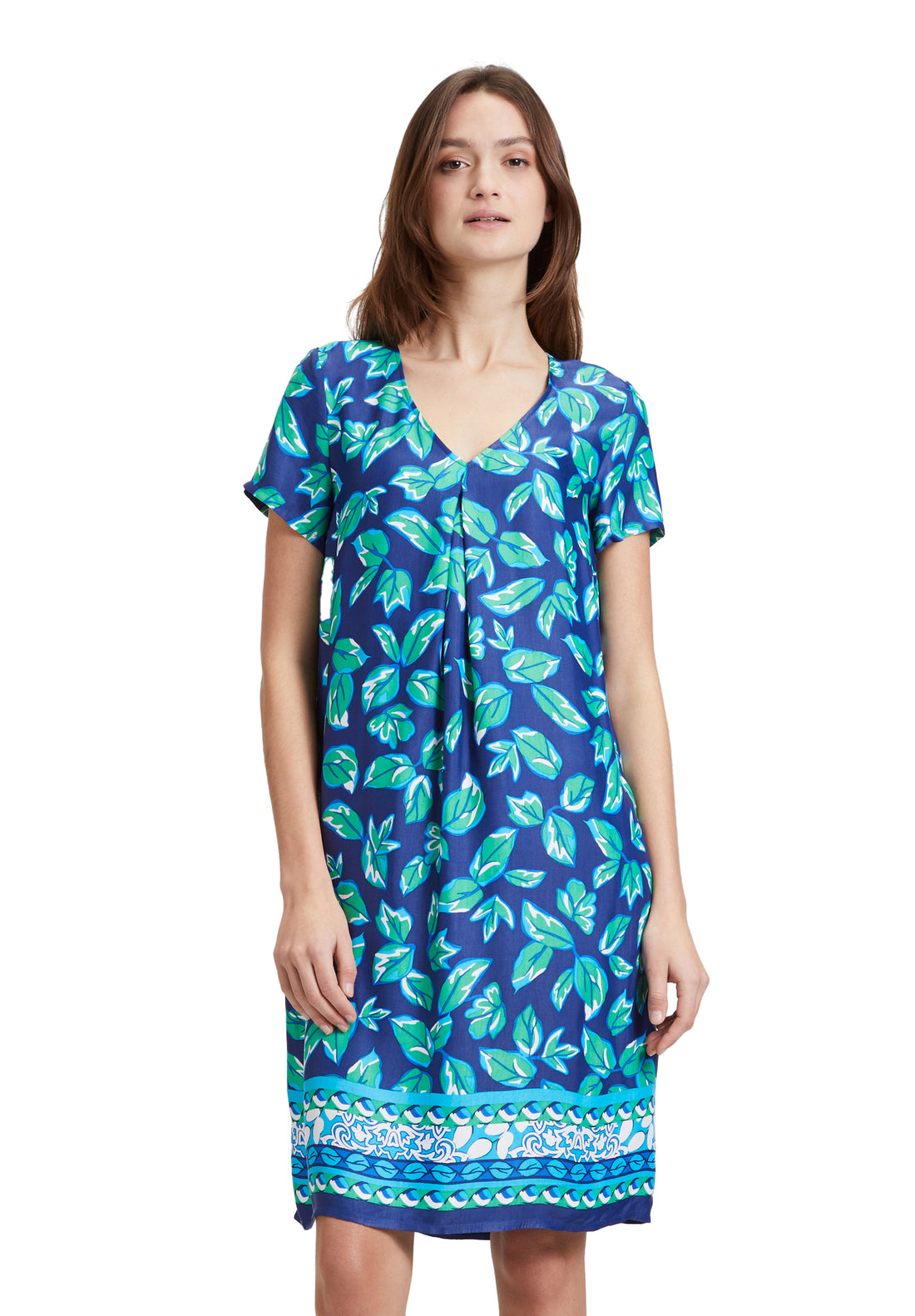 Betty Barclay - Blue and Green Floral Print Dress