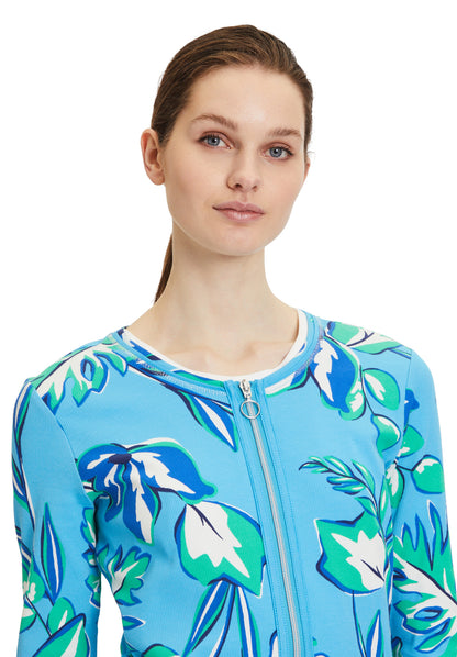 Betty Barclay - Blue and Green Floral Print Tee