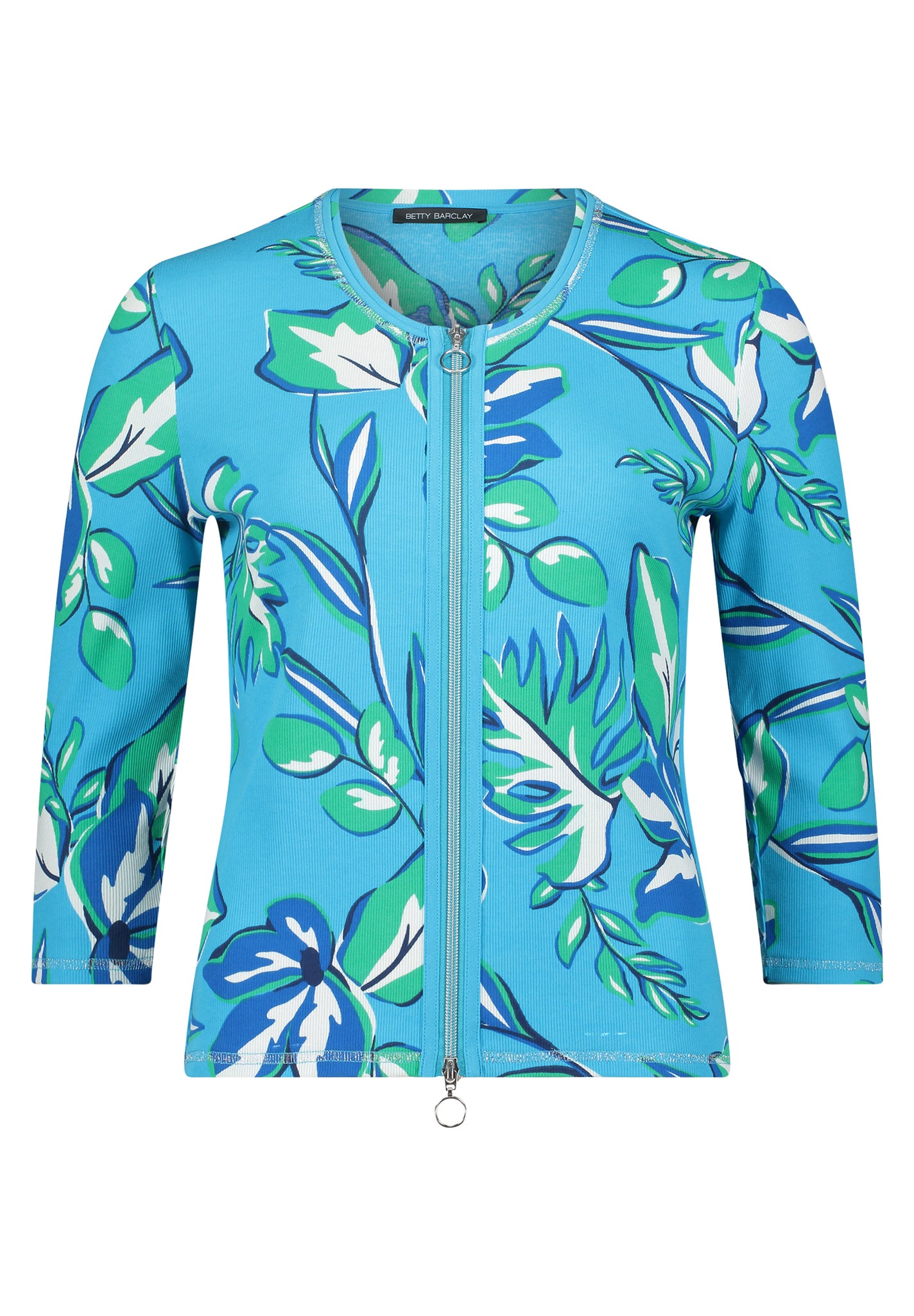 Betty Barclay - Blue and Green Floral Print Jacket