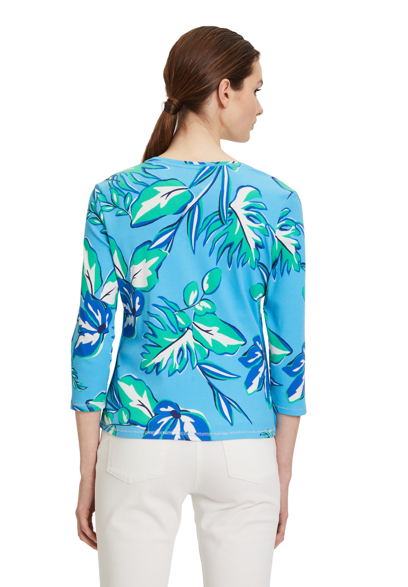 Betty Barclay - Blue and Green Floral Print Jacket