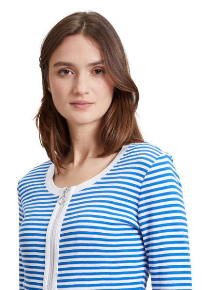 Betty Barclay - Blue and White Stripe Jacket