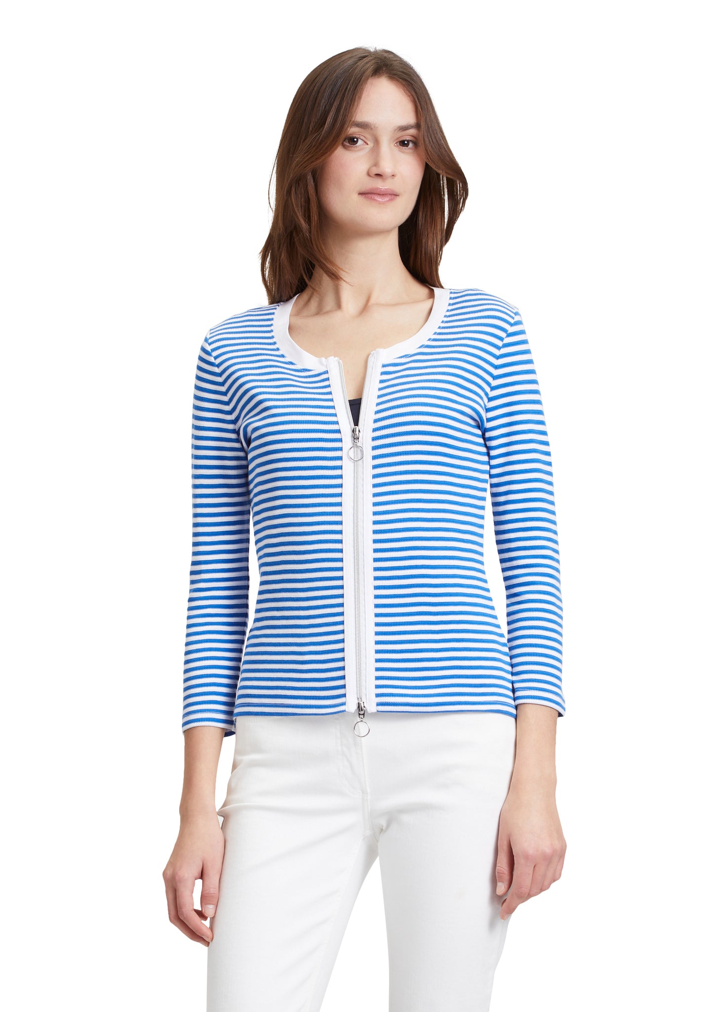 Betty Barclay - Blue and White Stripe Jacket