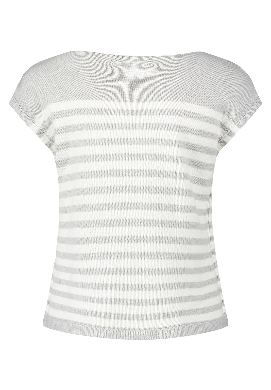 Betty Barclay - Soft Grey and White Knitted Top