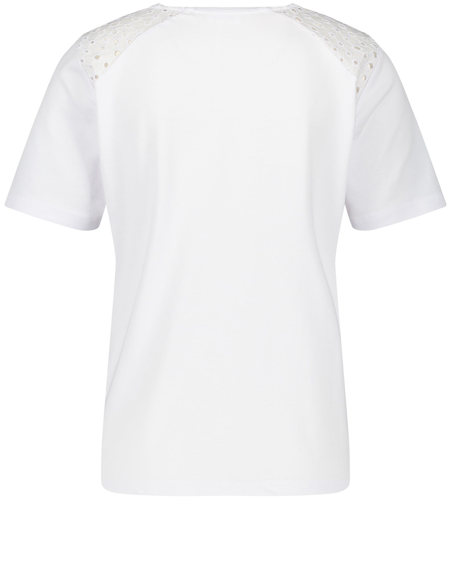 Gerry Weber White Tee with Lace Shoulder