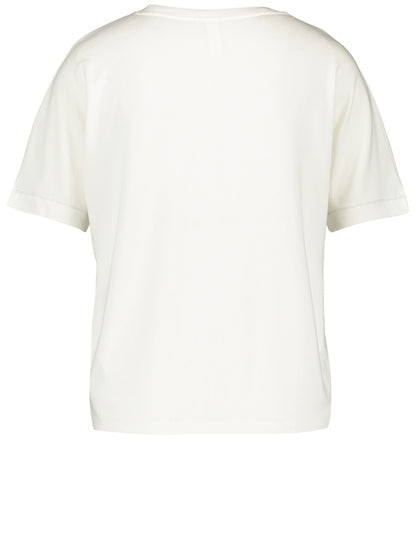Gerry Weber - Striped Sequin Design T-Shirt, Off White