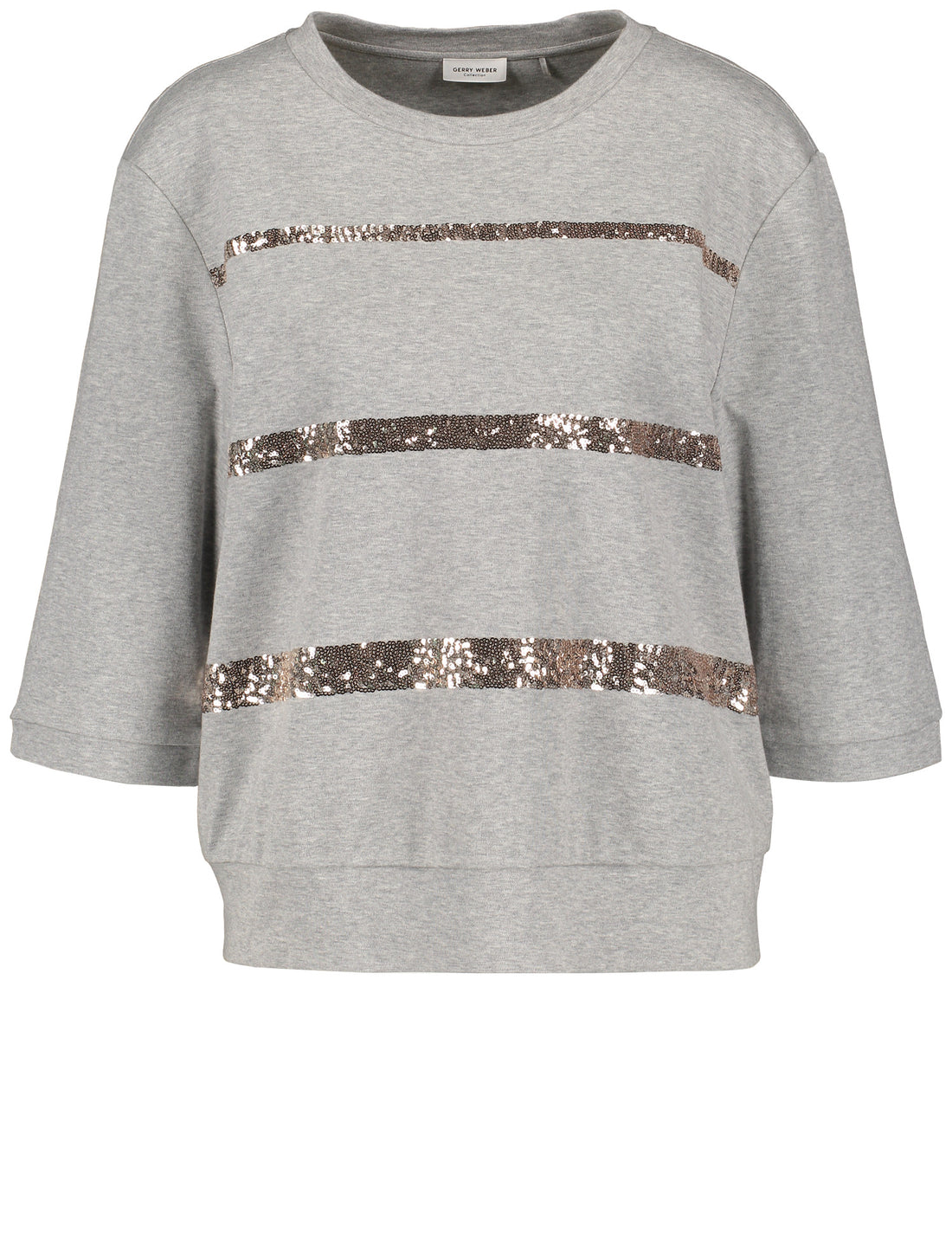 Gerry Weber -Collection Natural cotton grey knit  with sequins