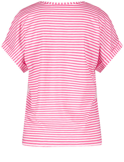 Gerry Weber - Pink and White Diamond Pattern Tee