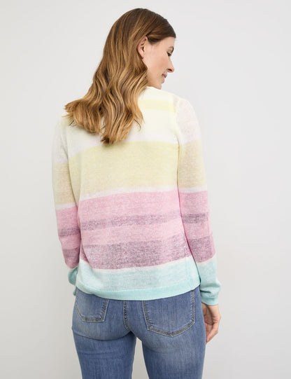 Gerry Weber - Striped Sorbet Mixed Colour Cardigan