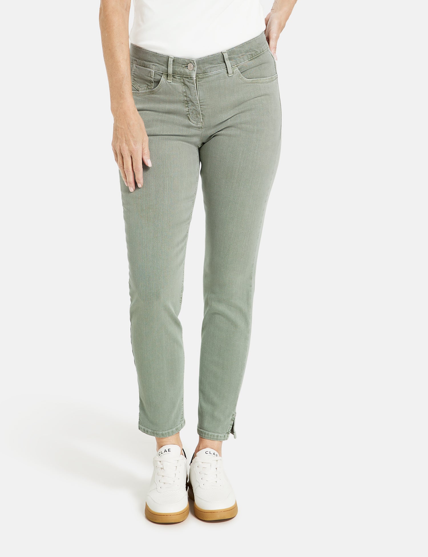 Gerry Weber - Soline Best4Me Cropped Seagrass Green Jeans