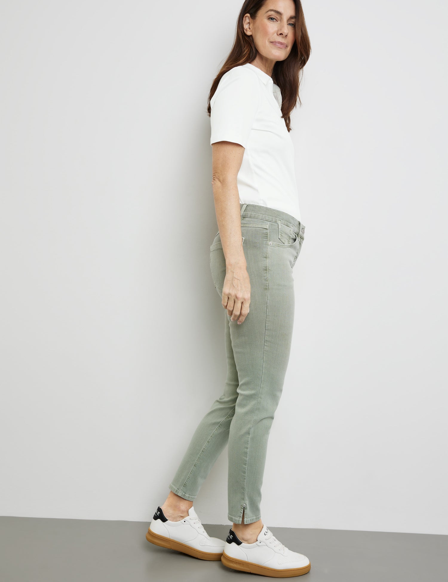 Gerry Weber - Soline Best4Me Cropped Seagrass Green Jeans