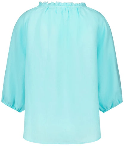 Gerry Weber - Aqua Blue Linen Blouse