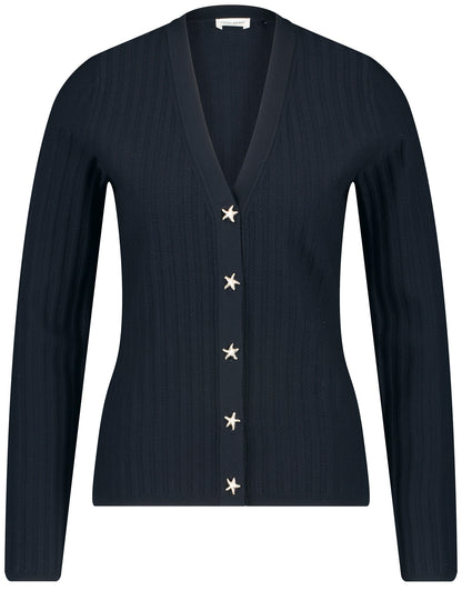 Gerry Weber - French Ink Navy Cardigan with Starfish Buttons