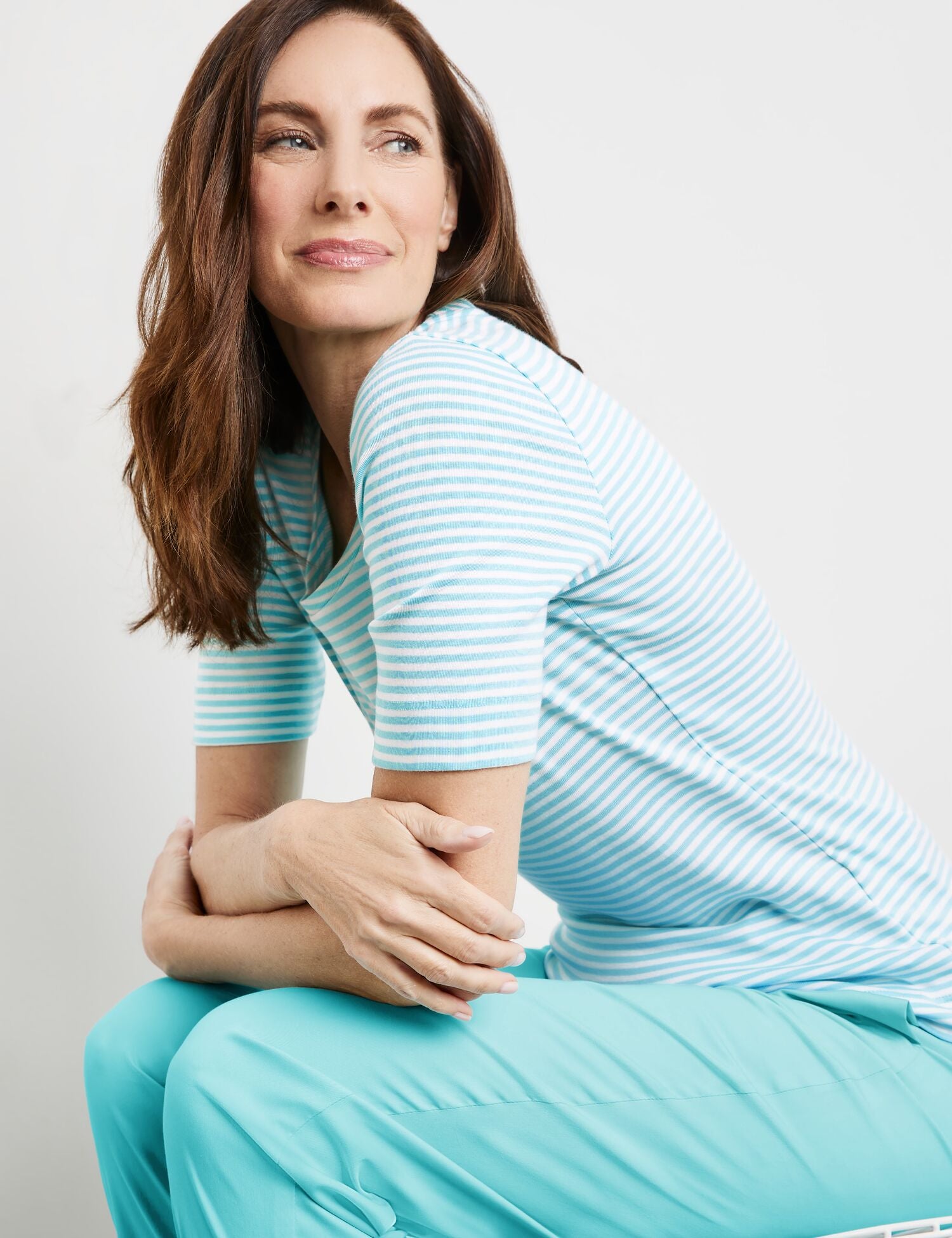 Gerry Weber Aqua Stripe Tee