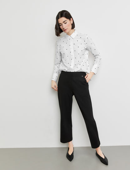 Gerry Weber - Edition White and Black Polka Dot Classic Shirt