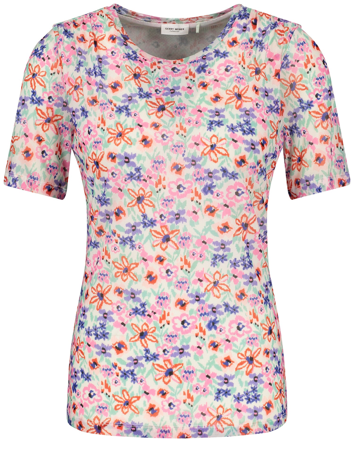 Gerry Weber - Floral Print Mesh  T Shirt