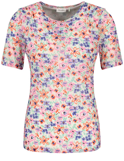 Gerry Weber - Floral Print Mesh  T Shirt