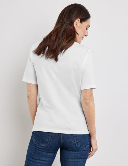 Gerry Weber - White Flower Embellished Tee