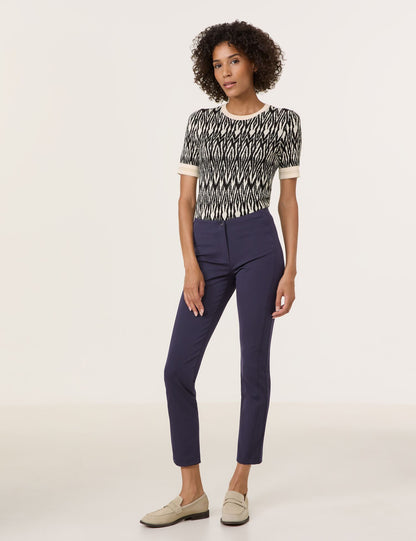 Gerry Weber - San Ya Slim Fit Navy Pants 7/8 Length