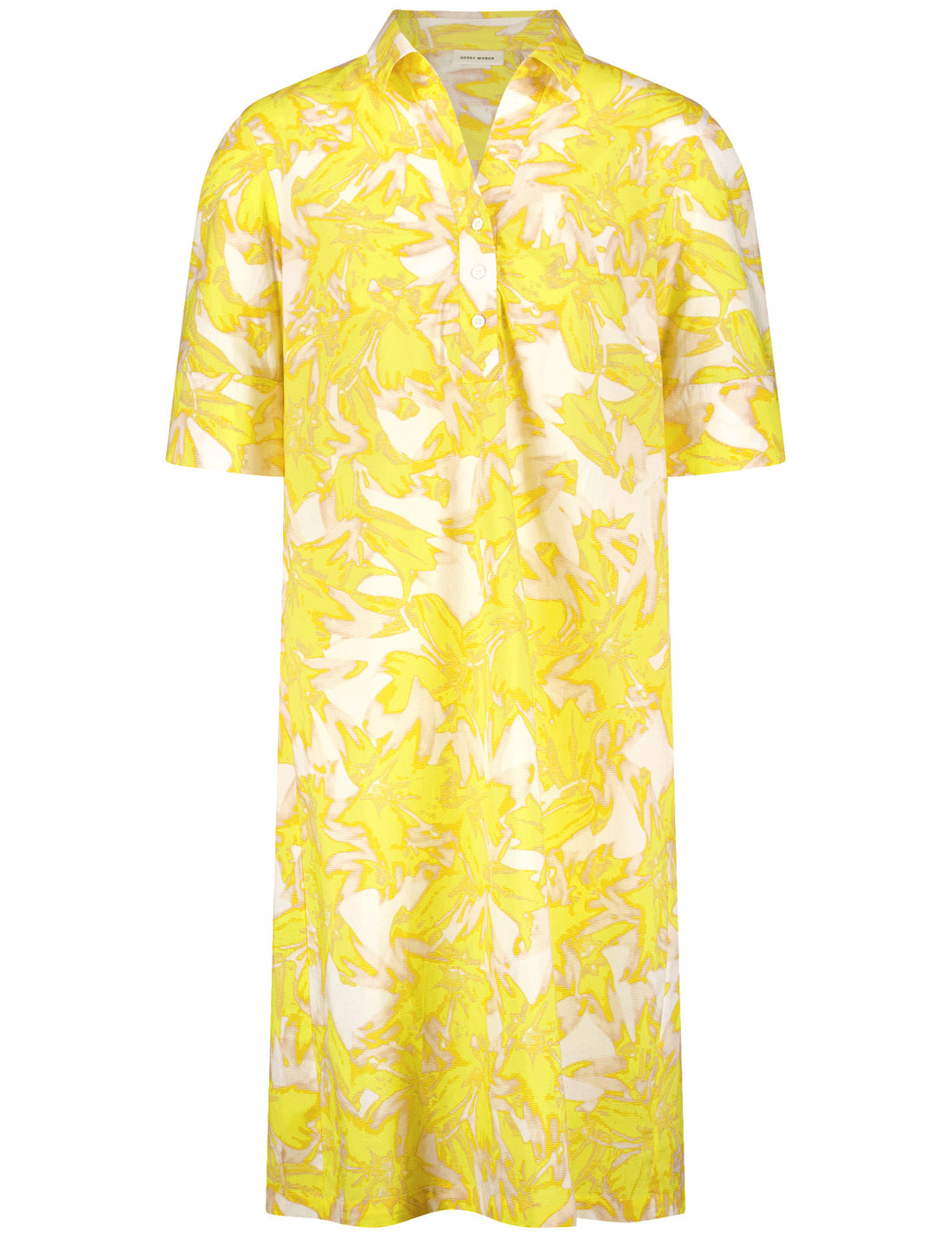 Gerry Weber - Yellow print cotton shirt dress