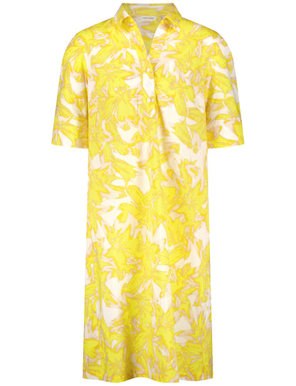 Gerry Weber - Yellow print  cotton shirt dress