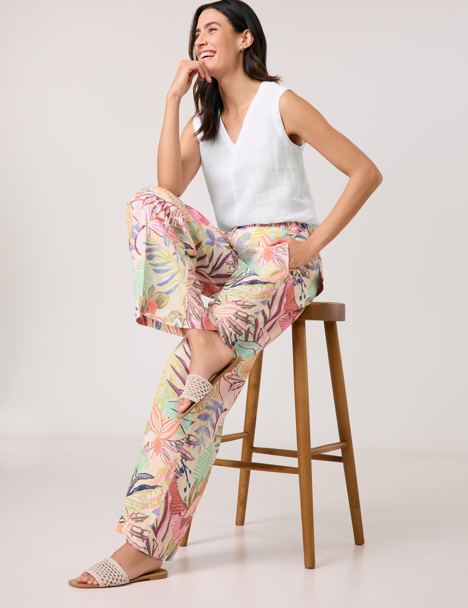Gerry Weber - Multicolour Floral Print Pant