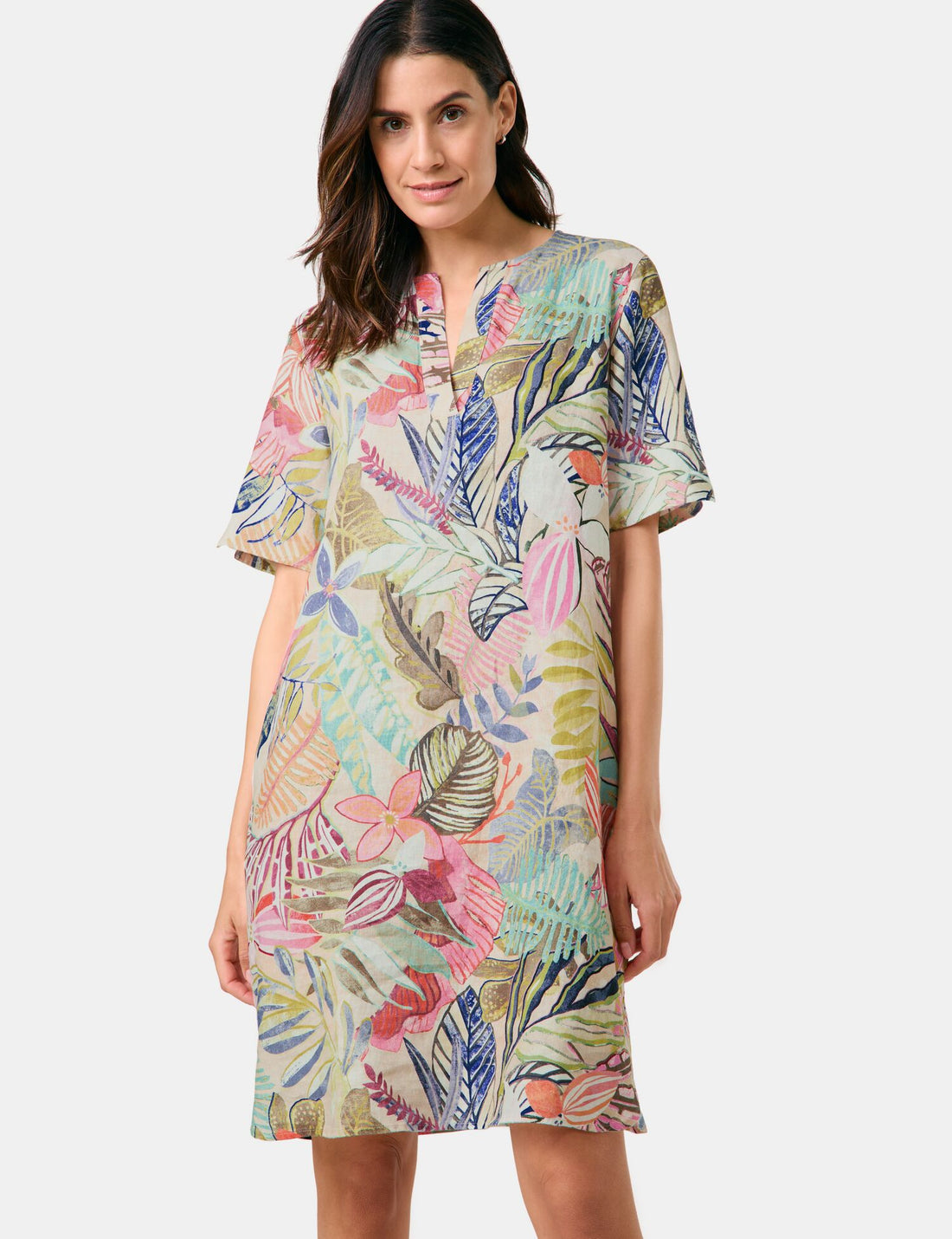 Gerry Weber- Linen Floral Dress