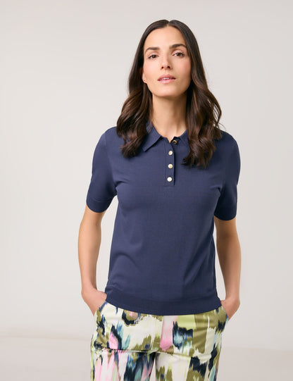 Gerry Weber - Indigo Blue Knit Polo
