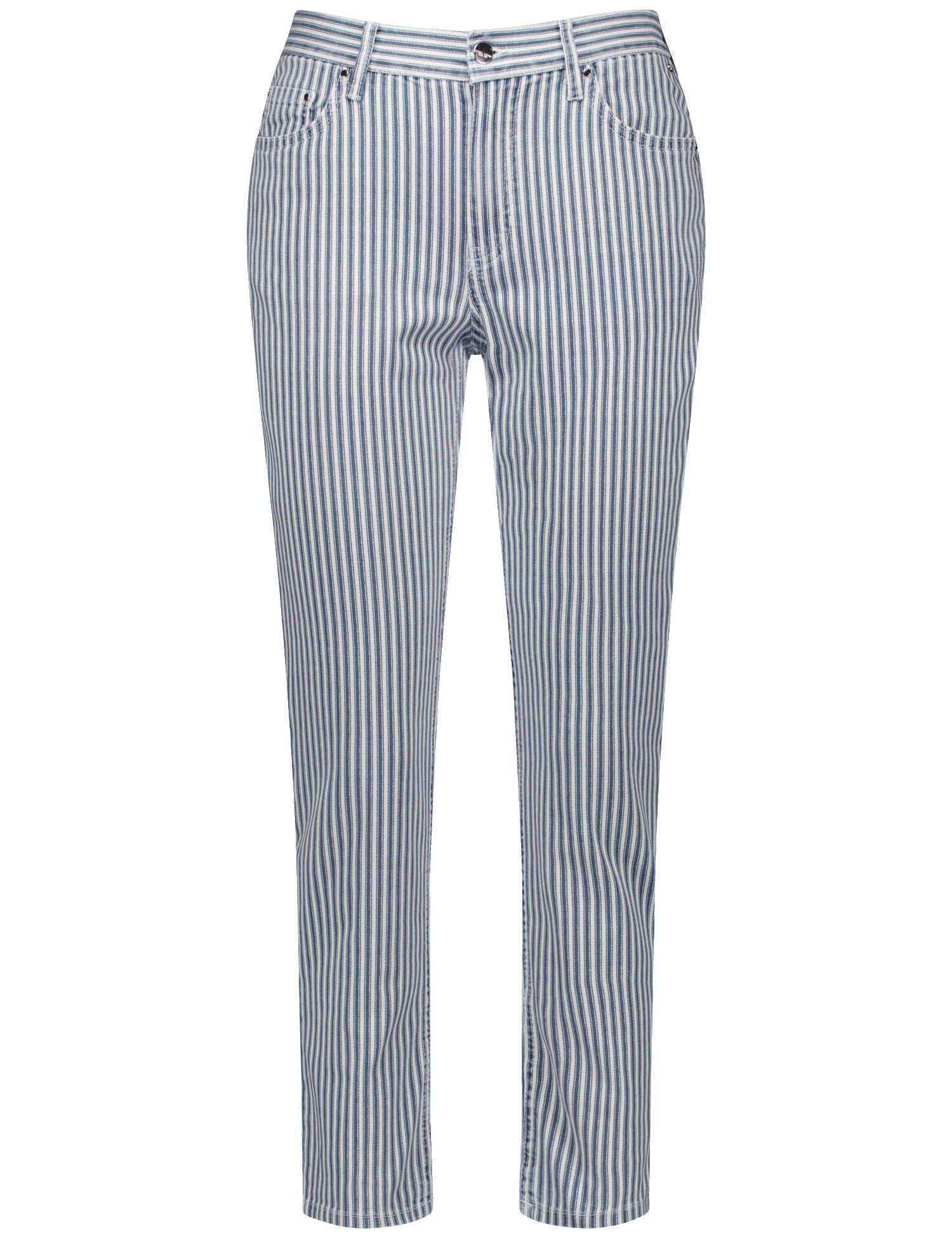 Gerry Weber -Blue and White Stripe Denim Pant