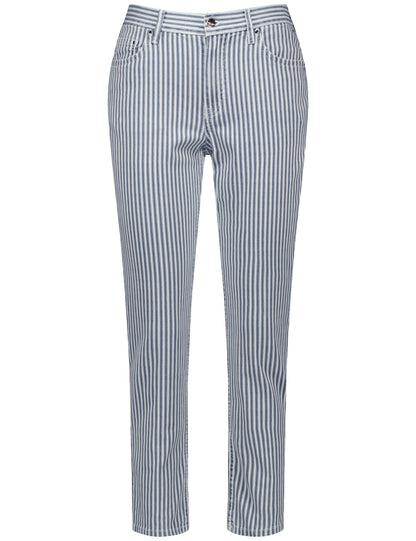 Gerry Weber -Blue and White Stripe Denim Pant