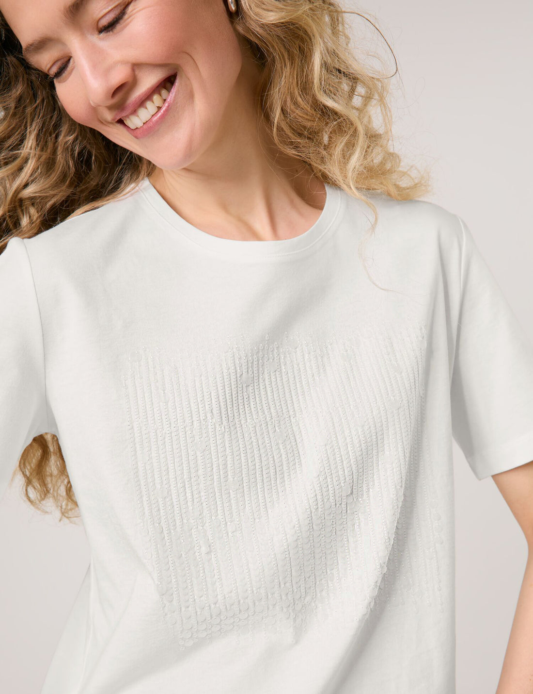 Gerry Weber White sequin T-shirt