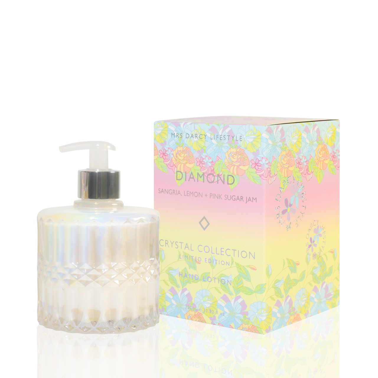 Mrs Darcy Diamond Hand Lotion - Sangria, Lemon and Pink Sugar Jam