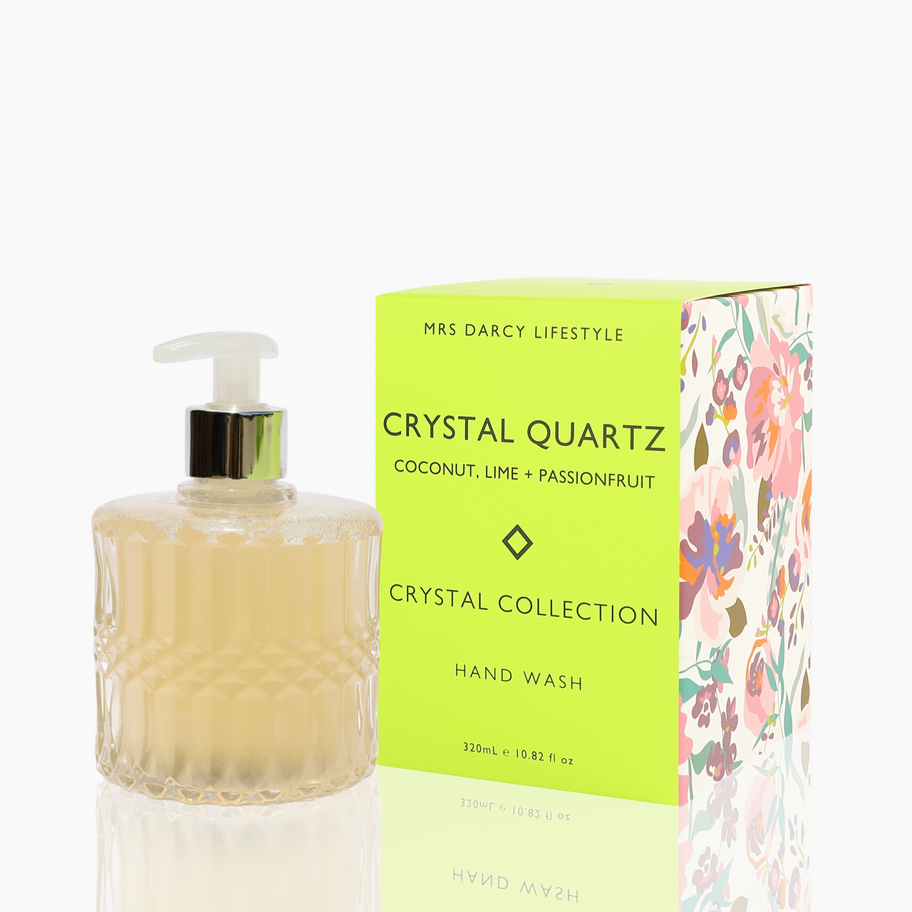 Mrs Darcy Crystal Quartz Hand Wash - Coconut, Lime and Passionfruit