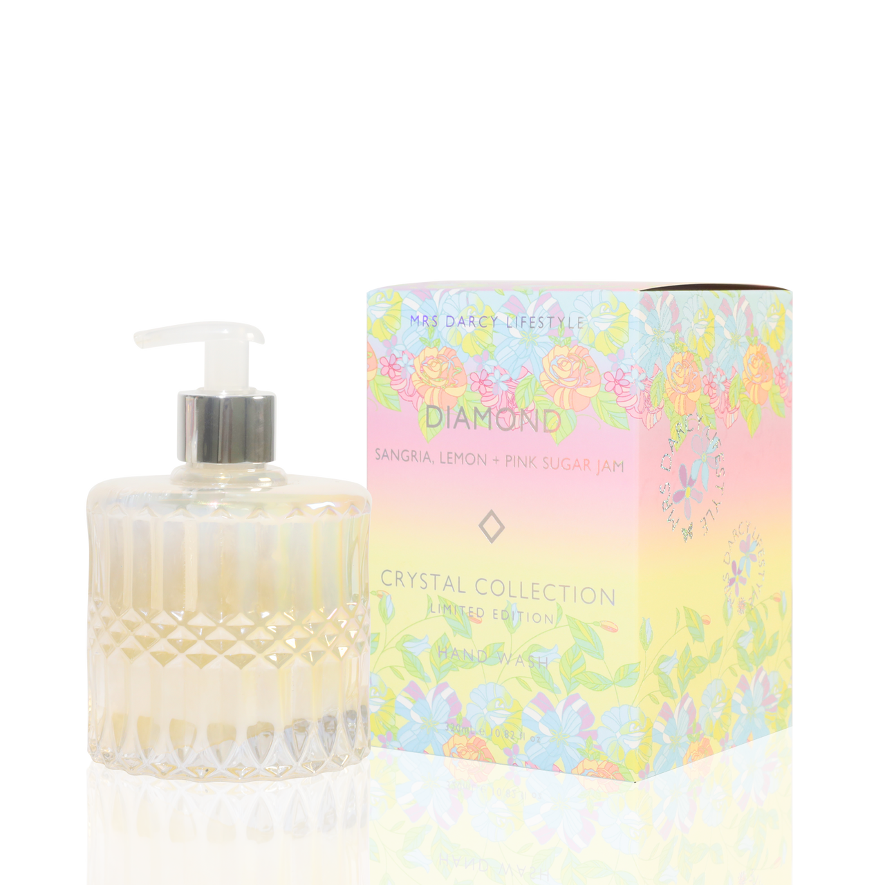 Mrs Darcy Diamond Hand Wash - Sangria, Lemon and Pink Sugar Jam