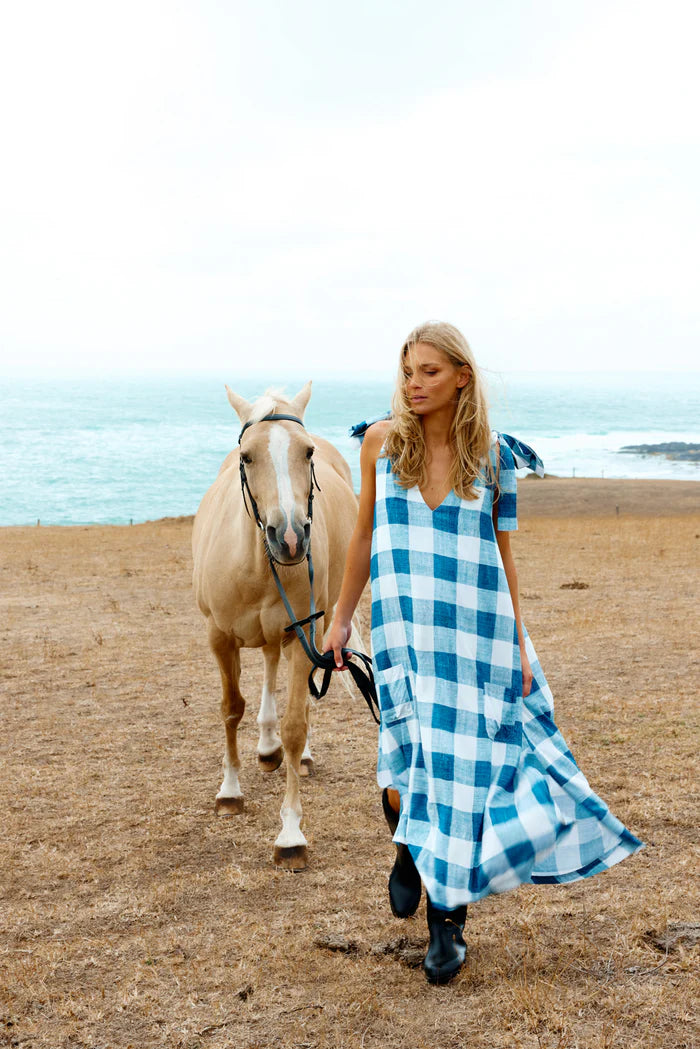 Binny - Haybales Tie Shoulder Dress