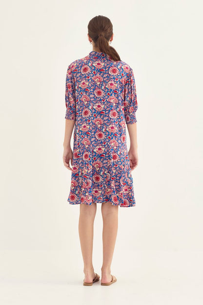 Verge Stella Print Shirt Dress