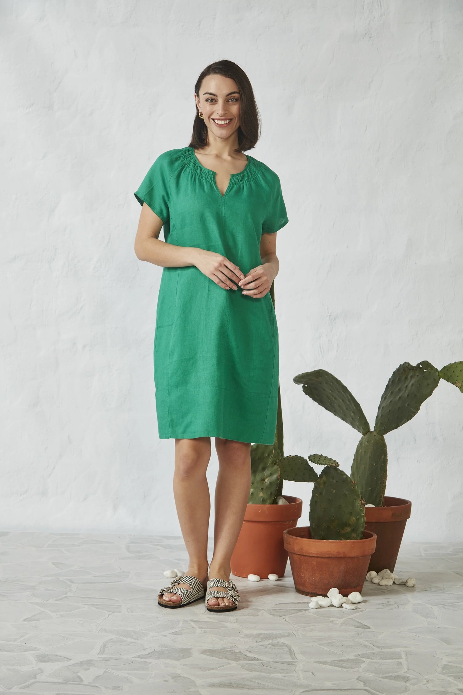 Verge - Joanna Dress Green