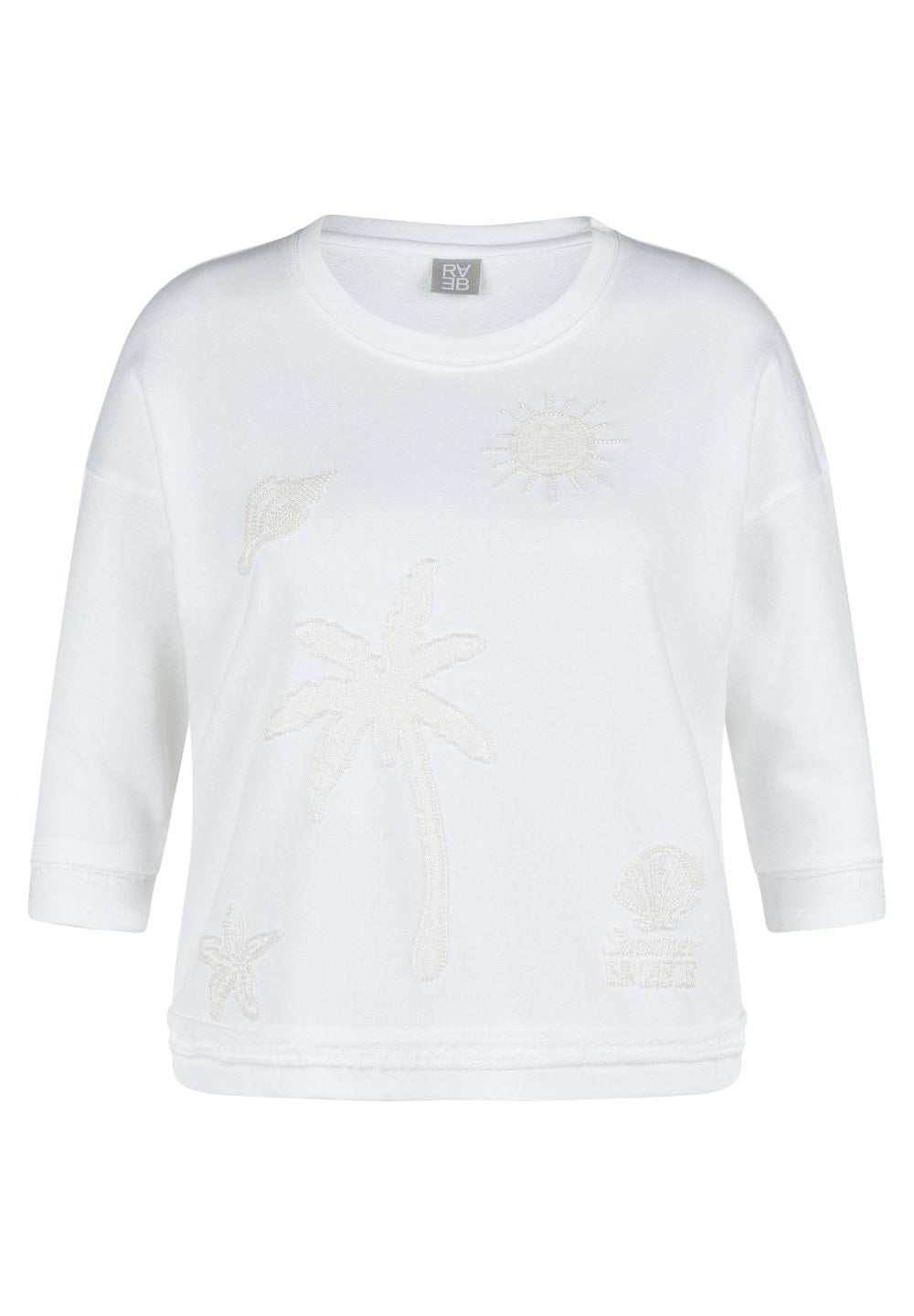 RABE - White Beaded Embellished Top