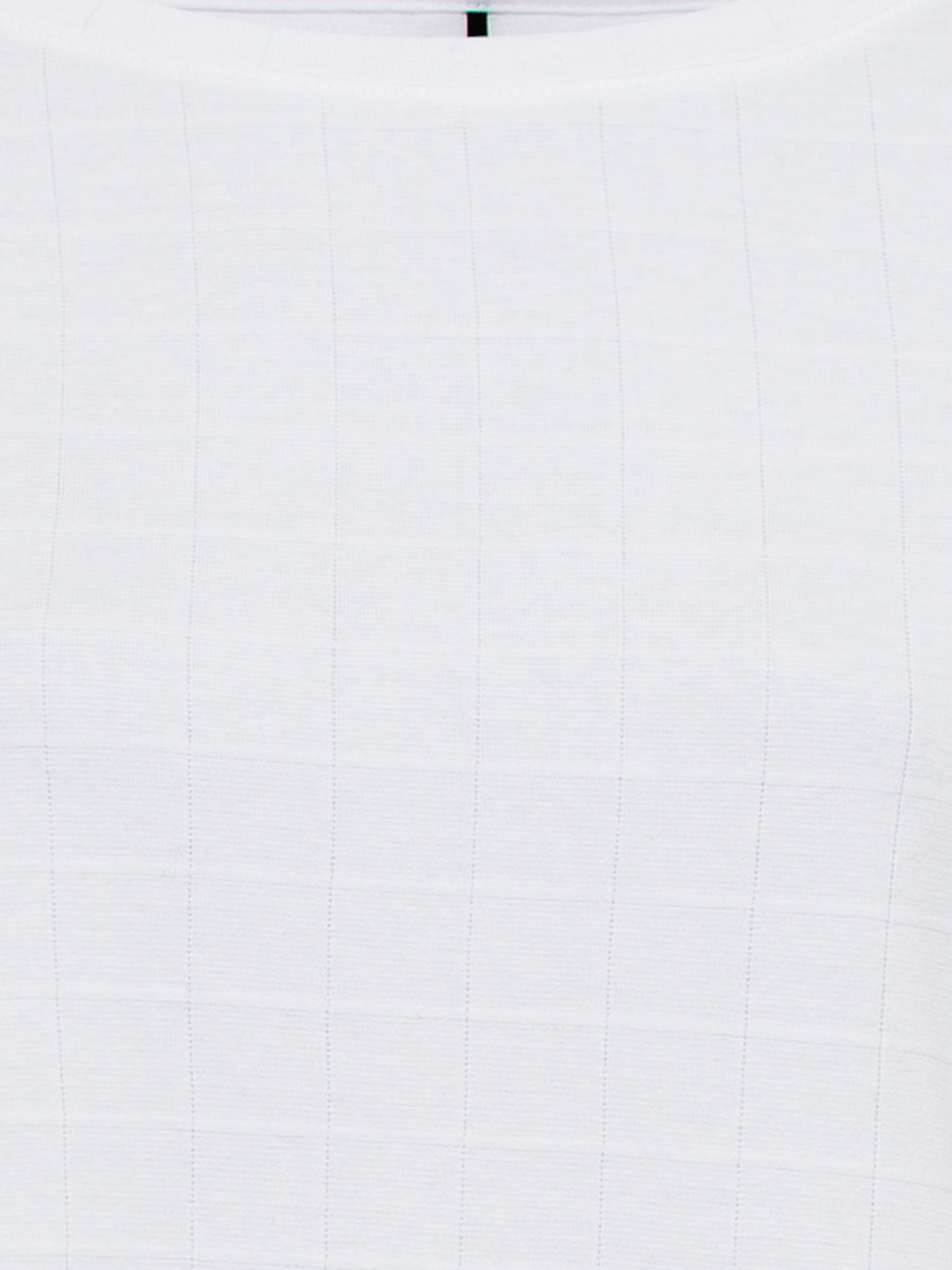Olsen - Cotton Boat Neck Top in White