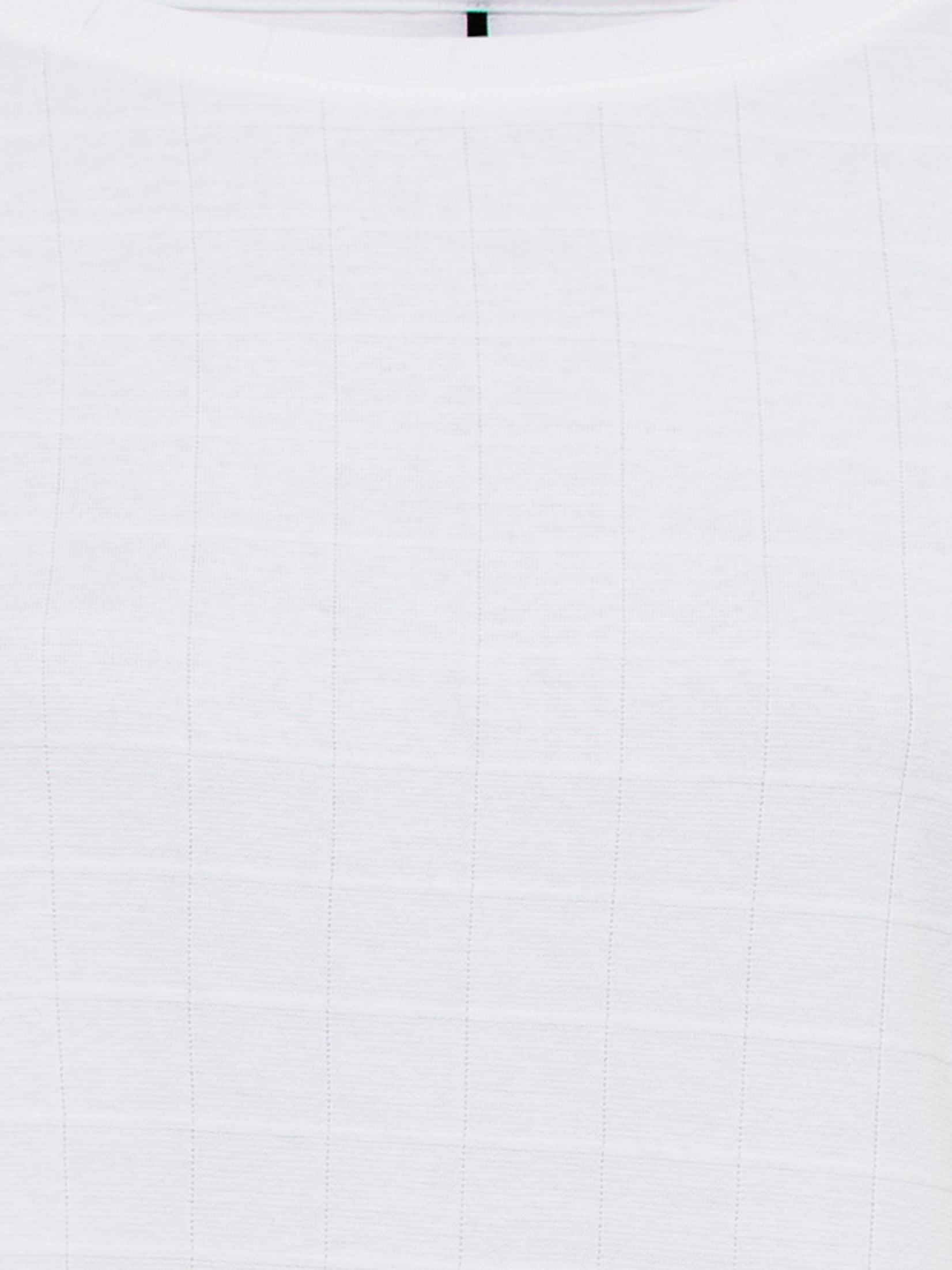 Olsen - Cotton Boat Neck Top in White