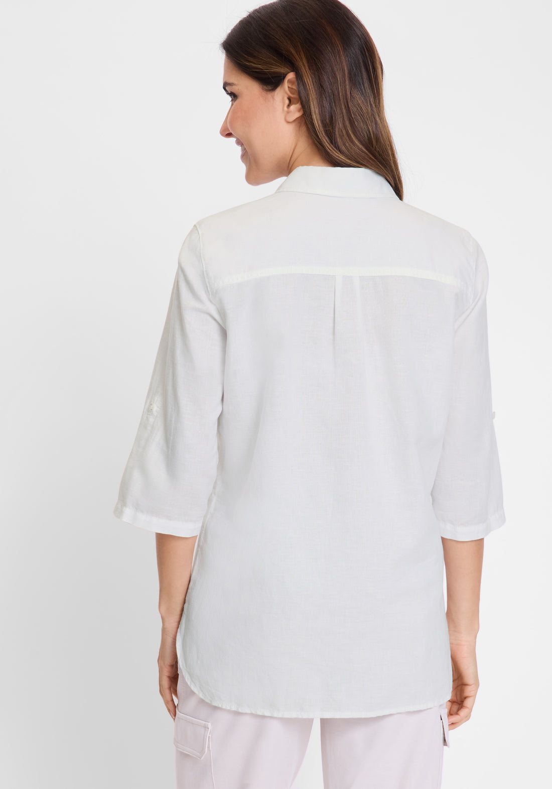 Olsen - Short Sleeve Blouse- White