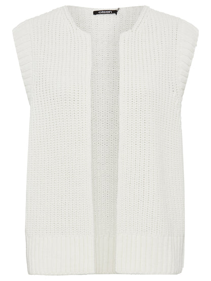 Olsen - White Knit Vest