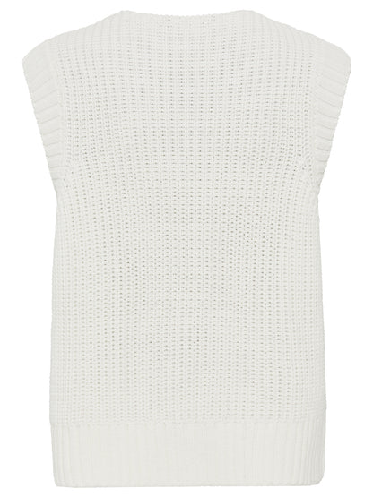 Olsen - White Knit Vest