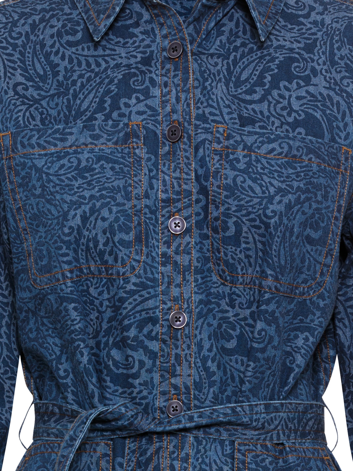 Olsen- Denim Shirt Dress
