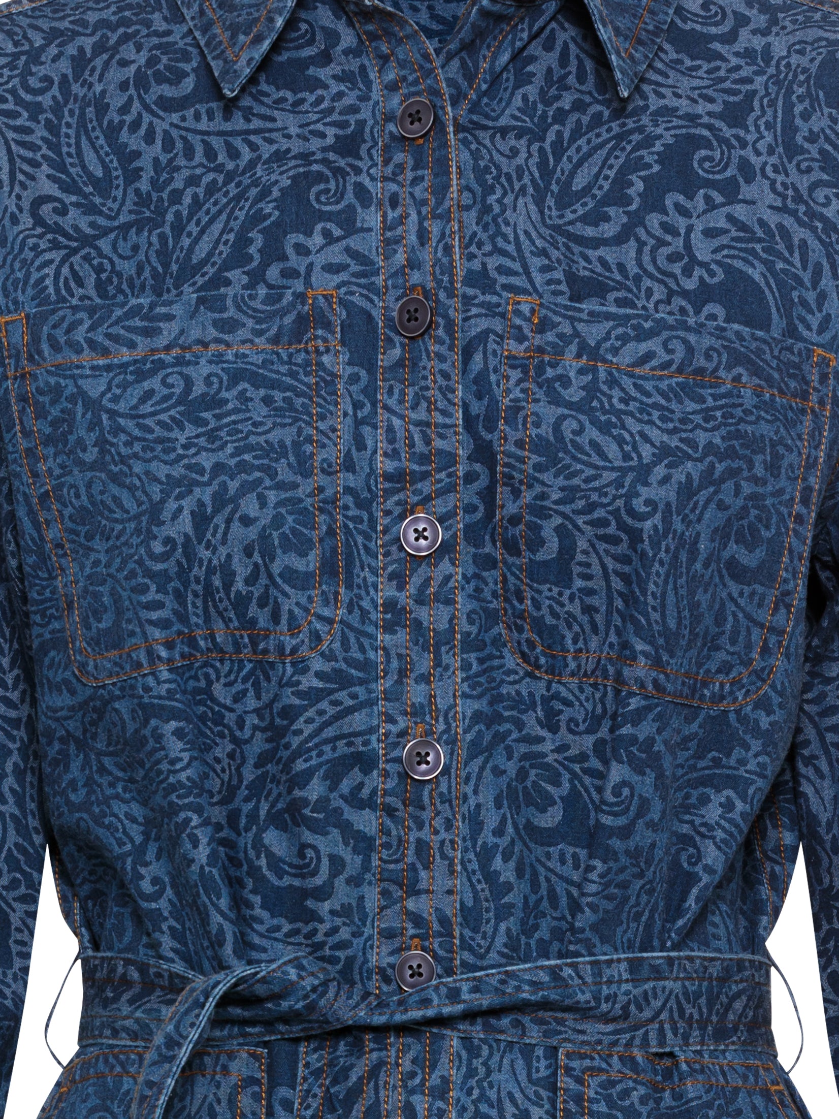 Olsen- Denim Shirt Dress