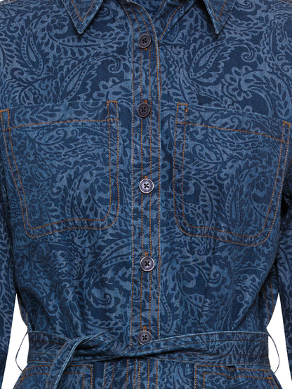 Olsen- Denim Shirt Dress