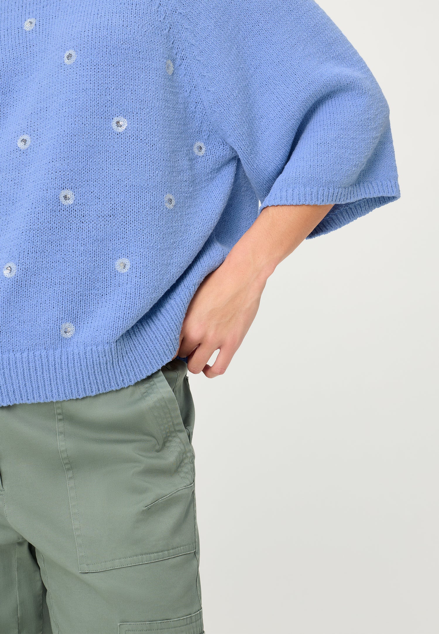 Olsen Bluebird Embellished Knit