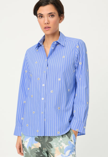 Olsen Bluebird Sequin Embellished Shirt